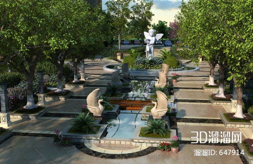 缱绻欧陆风情 3D欧式园林景观模型（溜溜ID647914）赏析与解读